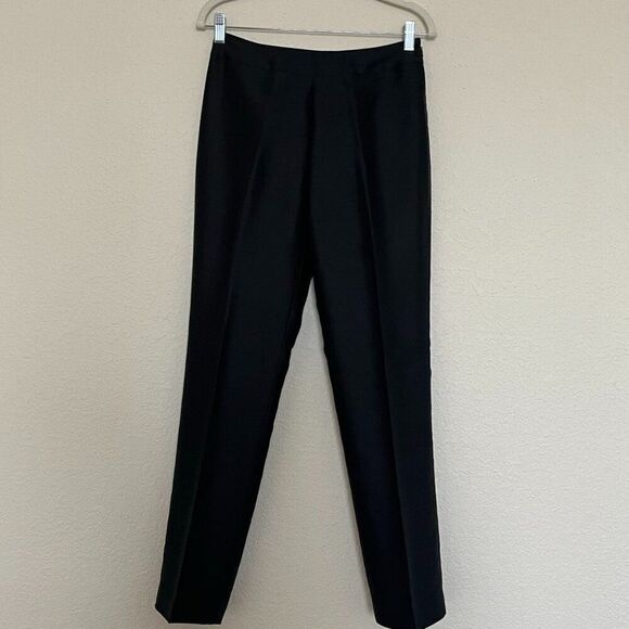 Ann Taylor straight trousers made of 100% silk lined with side zipper Size 2 - Picture 1 of 11